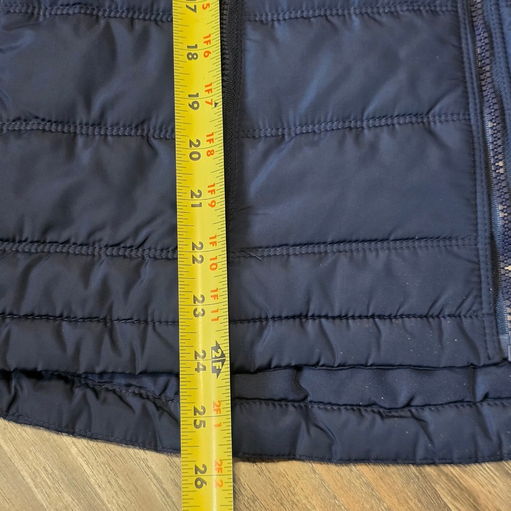Tommy Hilfiger Sport Womens Navy Blue Quilted Puffer Vest Mock Neck Large - Picture 3 of 9